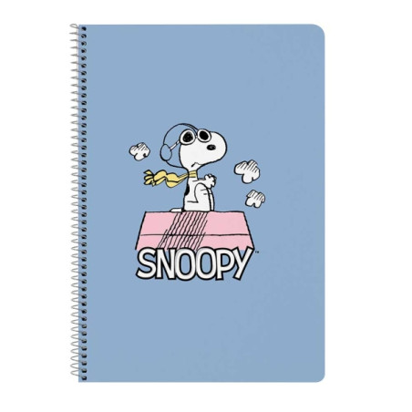 Safta Snoopy Libreta con Espiral Azul