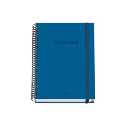Dohe Colour Vives Cuaderno Espiral A5 100 Hojas Cuadricula 5mm