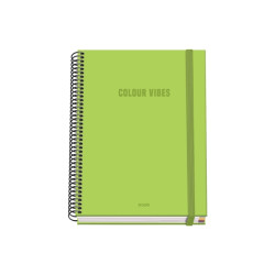 Dohe Colour Vives Cuaderno Espiral A5 100 Hojas Cuadricula 5mm