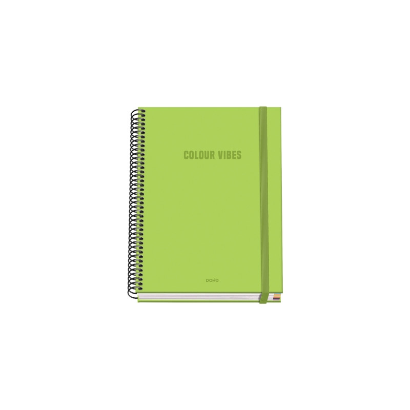 Dohe Colour Vives Cuaderno Espiral A5 100 Hojas Cuadricula 5mm