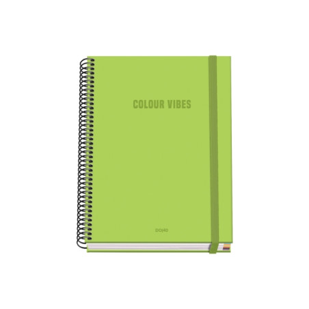Dohe Colour Vives Cuaderno Espiral A5 100 Hojas Cuadricula 5mm
