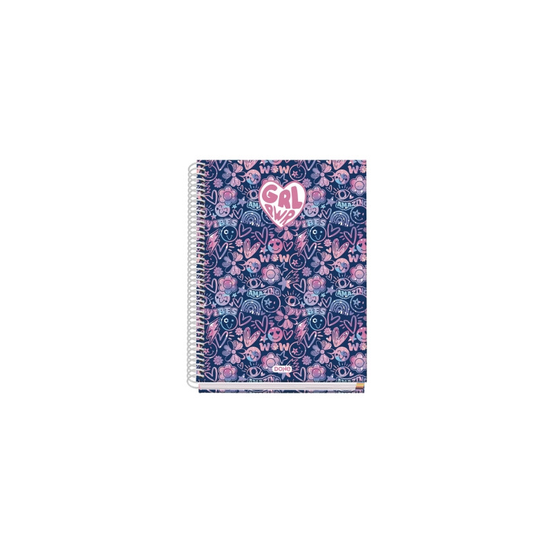 Dohe Girl Power Cuaderno de Espiral Metalica