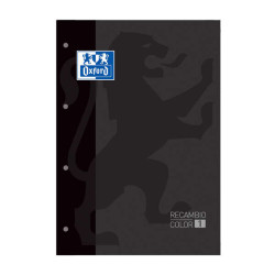 Oxford School Classic Recambio Encolado A4 80 Hojas Cuadricula 5x5 (5u.)