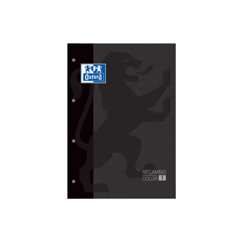 Oxford School Classic Recambio Encolado A4 80 Hojas Cuadricula 5x5 (5u.)