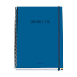 Dohe Colour Vives Cuaderno Espiral A4 100 Hojas Microperforadas Cuadricula 5mm