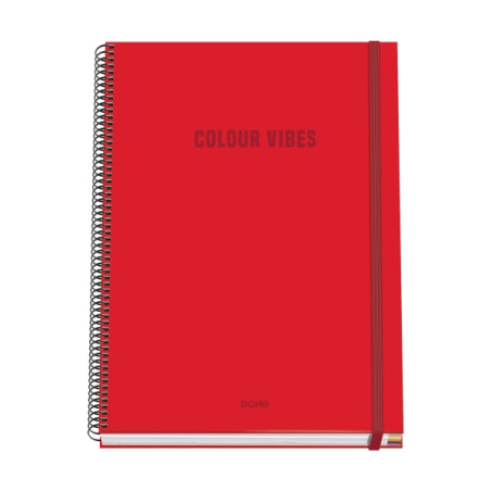 Dohe Colour Vives Cuaderno Espiral A4 100 Hojas Microperforadas Cuadricula 5mm