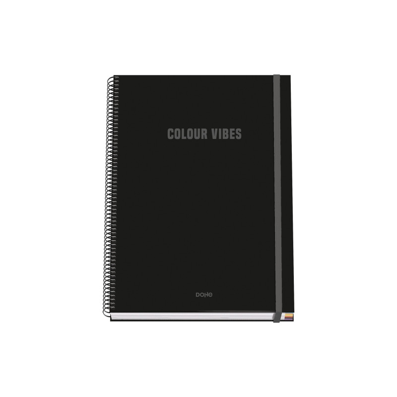 Dohe Colour Vives Cuaderno Espiral A4 100 Hojas Microperforadas Cuadricula 5mm