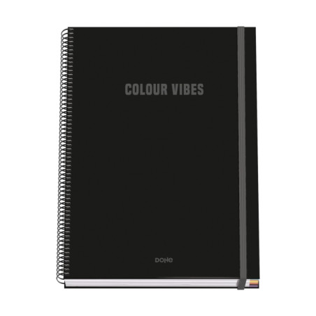 Dohe Colour Vives Cuaderno Espiral A4 100 Hojas Microperforadas Cuadricula 5mm