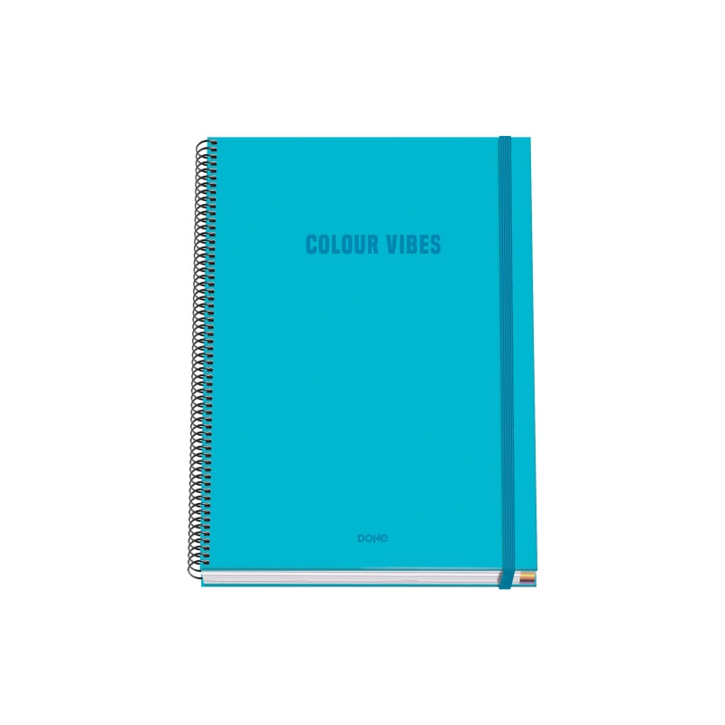Dohe Colour Vives Cuaderno Espiral A4 100 Hojas Microperforadas Cuadricula 5mm