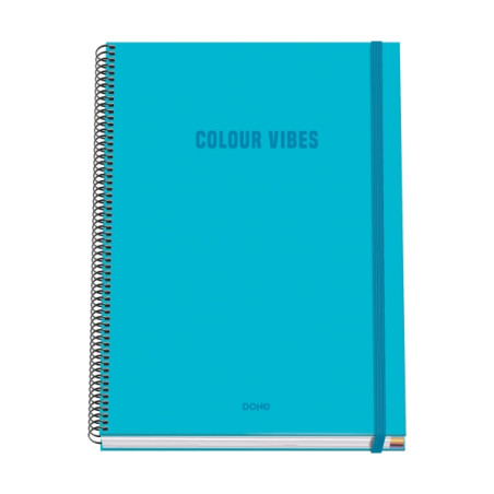 Dohe Colour Vives Cuaderno Espiral A4 100 Hojas Microperforadas Cuadricula 5mm