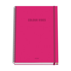 Dohe Colour Vives Cuaderno Espiral A4 100 Hojas Microperforadas Cuadricula 5mm