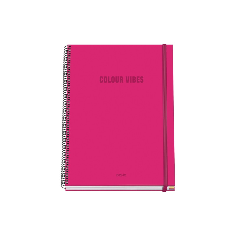 Dohe Colour Vives Cuaderno Espiral A4 100 Hojas Microperforadas Cuadricula 5mm