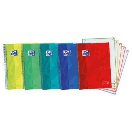 Oxford Europeanbook 5 Touch Cuaderno Espiral A4+ Cuadricula 5x5 (5u.)