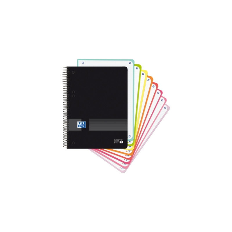 Oxford Europeanbook 8 Live & Go Cuaderno Espiral A5+ 160 Hojas Cuadricula 5x5 (4u.)