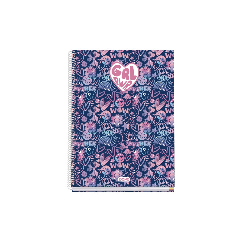 Dohe Girl Power Cuaderno de Espiral Metalica