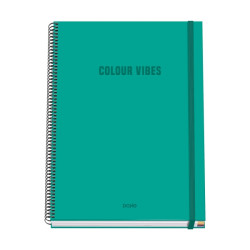 Dohe Colour Vives Cuaderno Espiral A4 100 Hojas Microperforadas Cuadricula 5mm