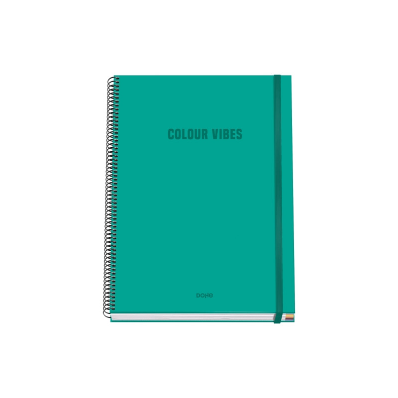 Dohe Colour Vives Cuaderno Espiral A4 100 Hojas Microperforadas Cuadricula 5mm