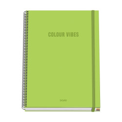 Dohe Colour Vives Cuaderno Espiral A4 100 Hojas Microperforadas Cuadricula 5mm