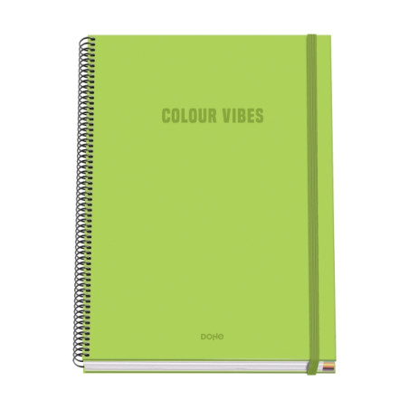 Dohe Colour Vives Cuaderno Espiral A4 100 Hojas Microperforadas Cuadricula 5mm
