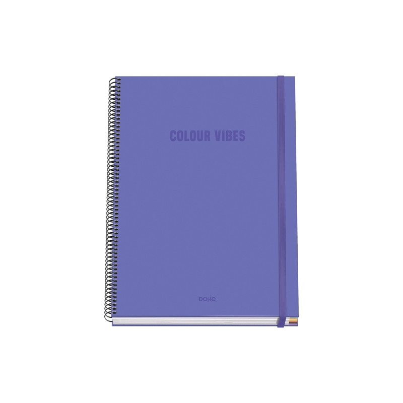 Dohe Colour Vives Cuaderno Espiral A4 100 Hojas Microperforadas Cuadricula 5mm