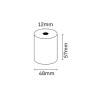 Oqonos Rollo de Papel Termico 57x48x12mm, Libre de BPA, FSC (10u.)