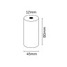 Oqonos Rollo de Papel Termico 80x45x12mm, Libre de BPA, FSC (5u.)