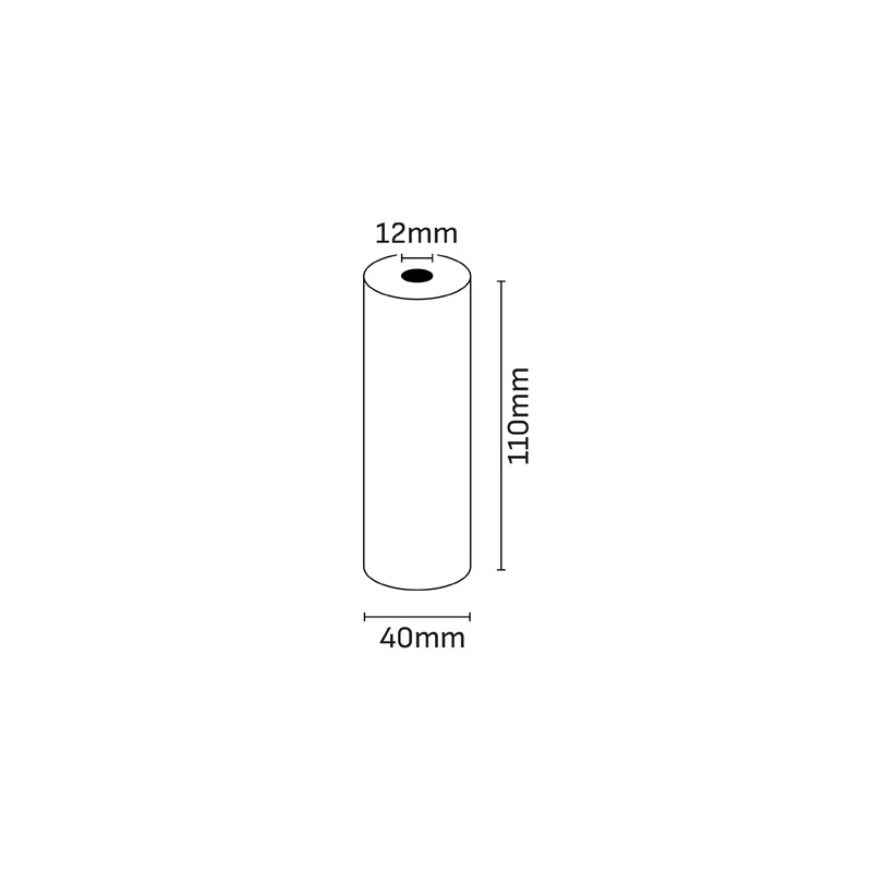 Oqonos Rollo de Papel Termico 110x40x12mm, Libre de BPA, FSC (5u.)