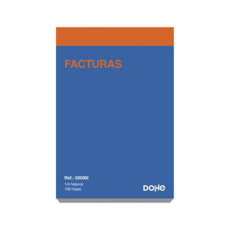 Dohe Talonarios Preimpresos a Dos Tintas I.G.I.C. Varios 100 Hojas - Cuarto Natural - Sencillo