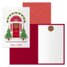 Dohe Red Door Pack de 6 Tarjetas de Felicitacion Navideña con Sobre