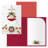 Dohe Bird House Pack de 6 Tarjetas de Felicitacion Navideña con Sobre