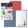 Dohe Ice Rink Pack de 6 Tarjetas de Felicitacion Navideña con Sobre Varios Tamaño Cerrada
