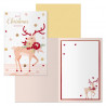 Dohe Nara Pack de 6 Tarjetas de Felicitacion Navideña con Sobre