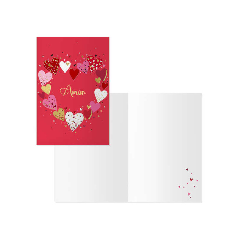 Dohe Pack de 6 Tarjetas de Felicitacion de San Valentin