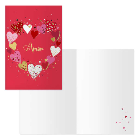 Dohe Pack de 6 Tarjetas de Felicitacion de San Valentin
