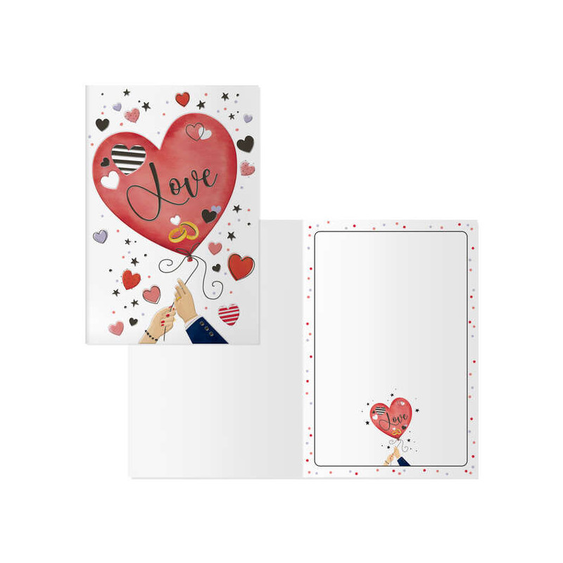 Dohe Pack de 6 Tarjetas de Felicitacion de San Valentin