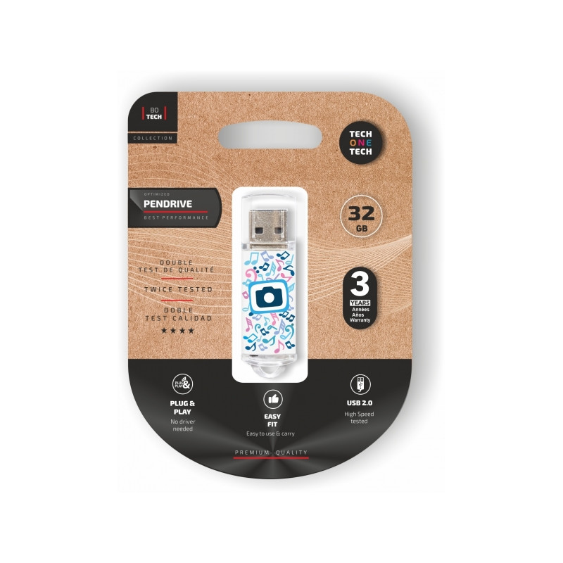 TechOneTech Be Super Foto Dream Memoria USB 2.0 32GB (Pendrive)