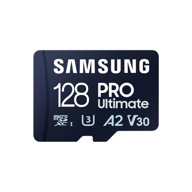 Samsung PRO Ultimate Tarjeta Micro SDXC 128GB UHS-I U3 A2 V30 con Adaptador SD