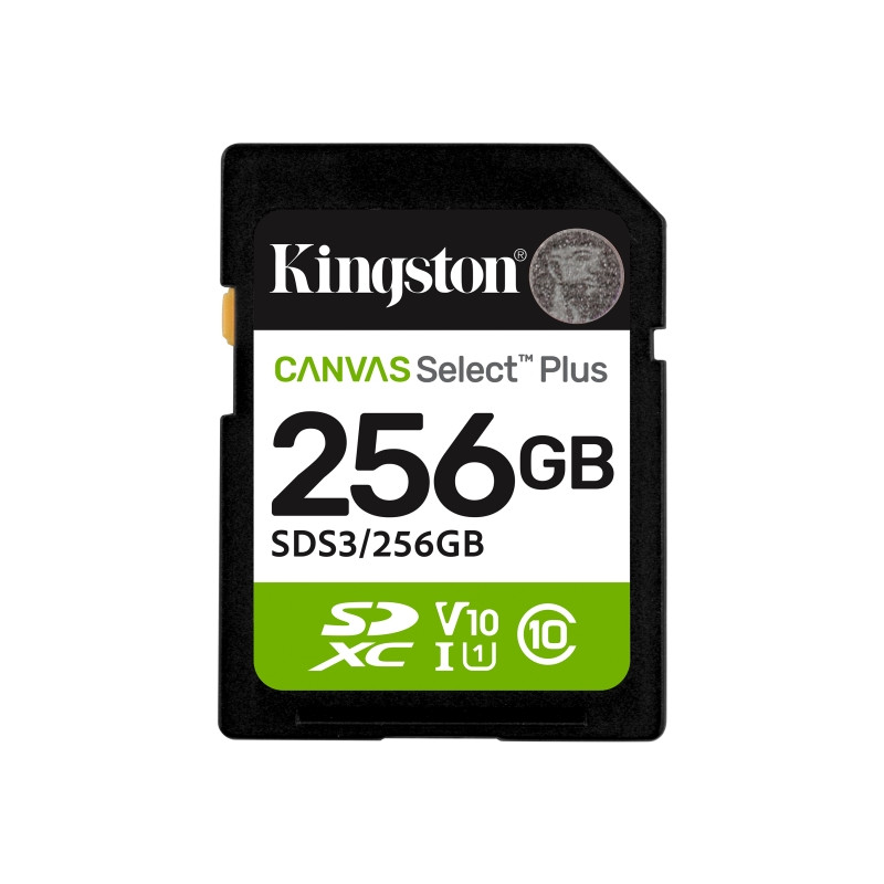 Kingston Tarjeta SDXC 256GB UHS-I Clase 10 150MB/s Canvas Select Plus
