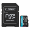 Kingston Tarjeta Micro SDXC 256GB UHS-I U3 V30 Clase 10 200MB/s Canvas Go Plus con Adaptador