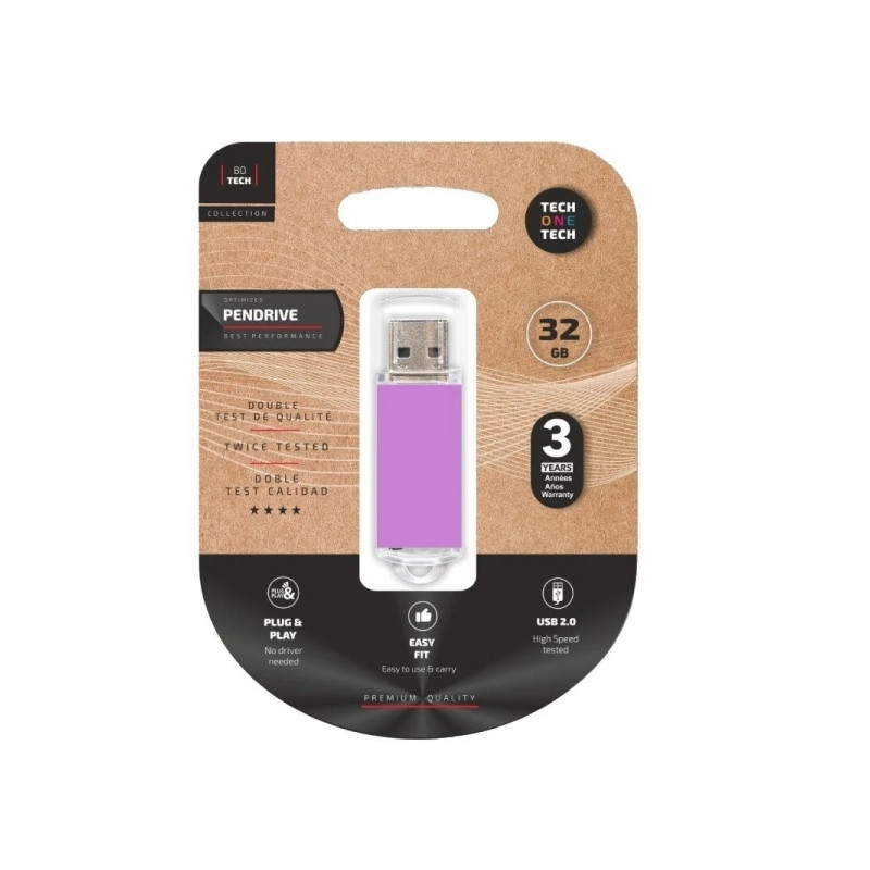 TechOneTech TechOne Tech Basic Light Purple Memoria USB 2.0 16GB (Pendrive)