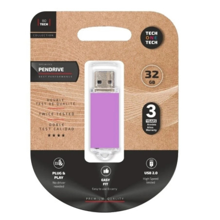 TechOneTech TechOne Tech Basic Light Purple Memoria USB 2.0 16GB (Pendrive)
