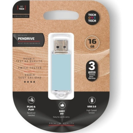 TechOneTech TechOne Tech Basic Blue Sky Memoria USB 2.0 16GB (Pendrive)