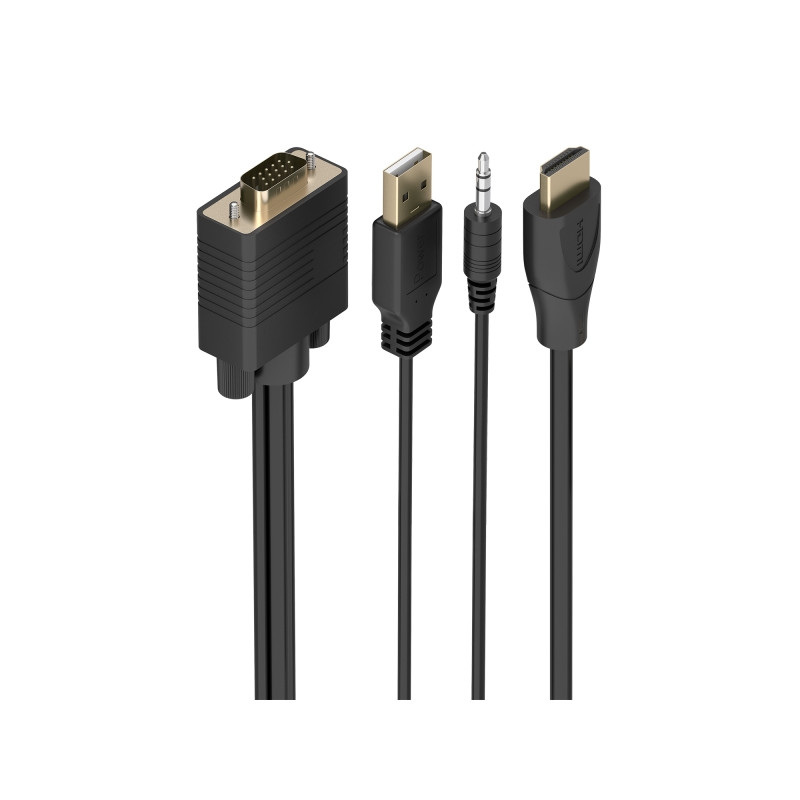 Aisens Cable Conversor HDMI a SVGA+Audio