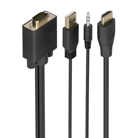 Aisens Cable Conversor HDMI a SVGA+Audio