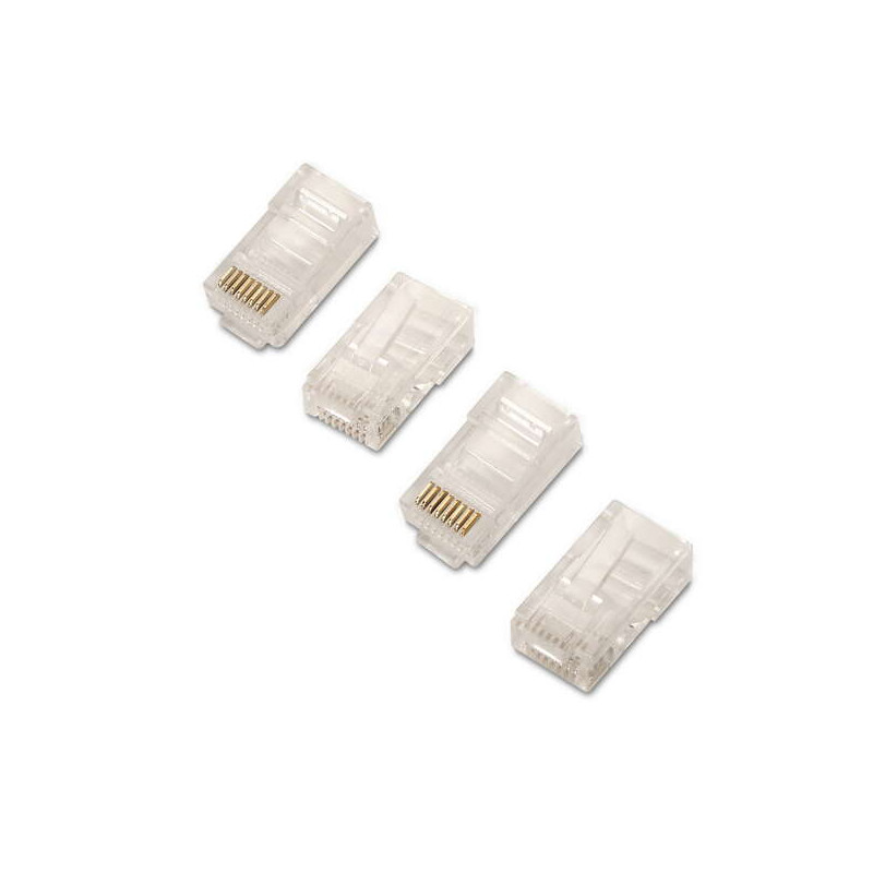 Aisens Pack de 10 Conectores RJ45 8 Hilos Cat.6 AWG24