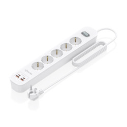 Aisens Regleta con 5 Tomas Schuko Blanco