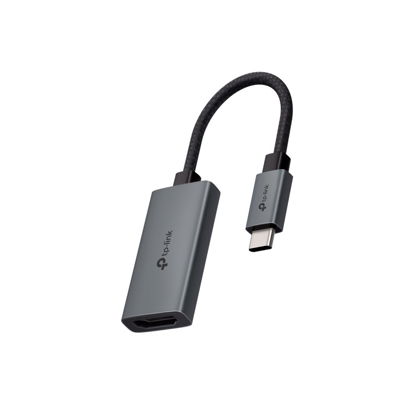 TP-Link UA520C Adaptador HDMI a USB-C Gris Oscuro Cable 10cm - HDMI 4K Hembra - USB-C Macho - Plug