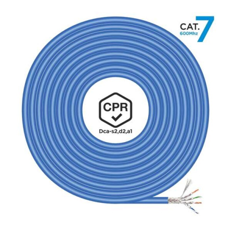 Aisens Bobina de Cable de Red RJ45 LSZH CPR Dca CAT.7 600 MHZ S/FTP AWG23