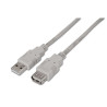 Aisens Cable Extension USB 2.0 Beige 0014