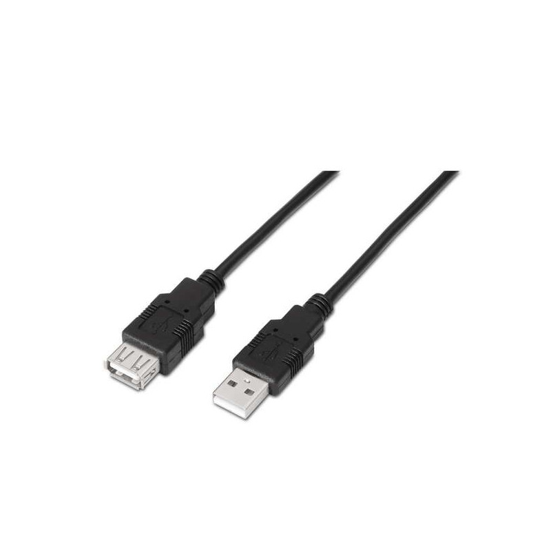Aisens Cable Extension USB 2.0 Negro